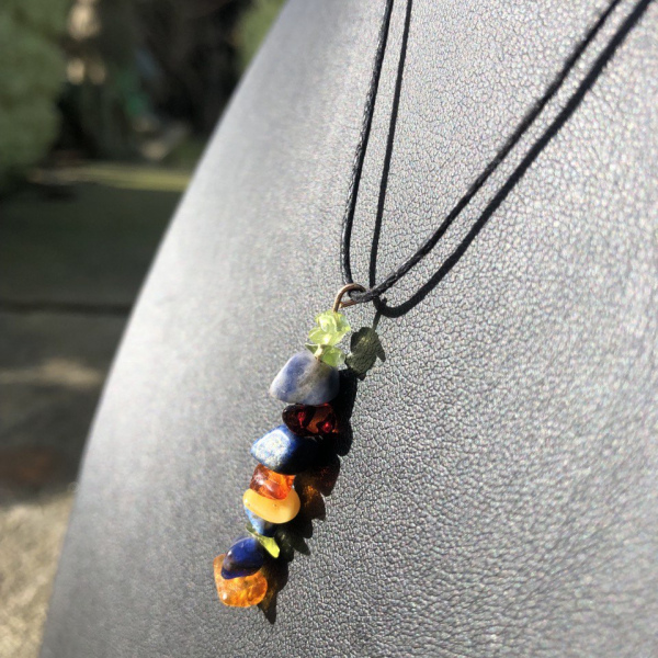 Multiple crystal necklaces