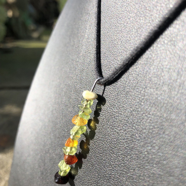 Five Amber and Peridot