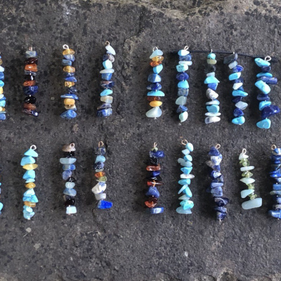Multiple crystal necklaces