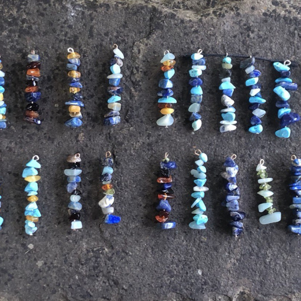 Multiple crystal necklaces